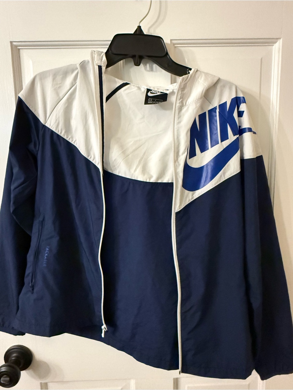 Nike Navy and White Boy’s Windbreaker Jacket
